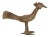 Vintage African Bronze Long Tailed Bird For Sale