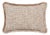 Rectangular Bouclé Cushion with Fringe by Villa Como For Sale