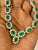 30 Carat Oval Shape Natural Emerald & 23 Carat Diamond Necklace in 18 Karat Gold For Sale - Image 9 of 18
