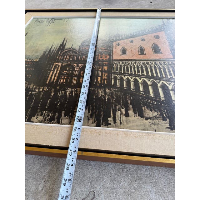 Bernard Buffet Venise La Piazzetta 1962 Framed Print For Sale In Philadelphia - Image 6 of 9