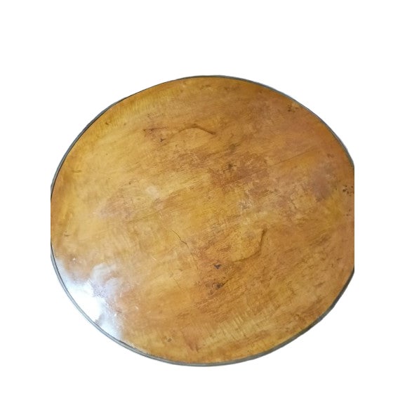 1920 Neoclassical Art Deco Empire Style Bronze Bird-Eye Mable Center Table For Sale - Image 4 of 8