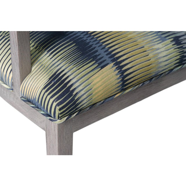 1990s Basset Attributed Oval Back Arm Chair For Sale - Image 5 of 6