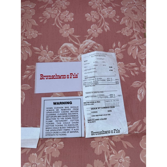 Light Pink Brunswick and Fils Club Chairs, a Pair For Sale - Image 8 of 10