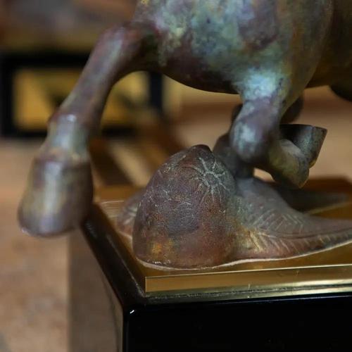 Metal Flying Horses of Gansu Coffee Table by Maison Charles For Sale - Image 7 of 12