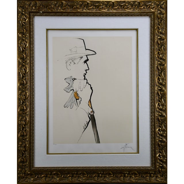 René Gruau, Au Champs De Cours, 1989, Acrylic on Paper, Framed For Sale - Image 11 of 14