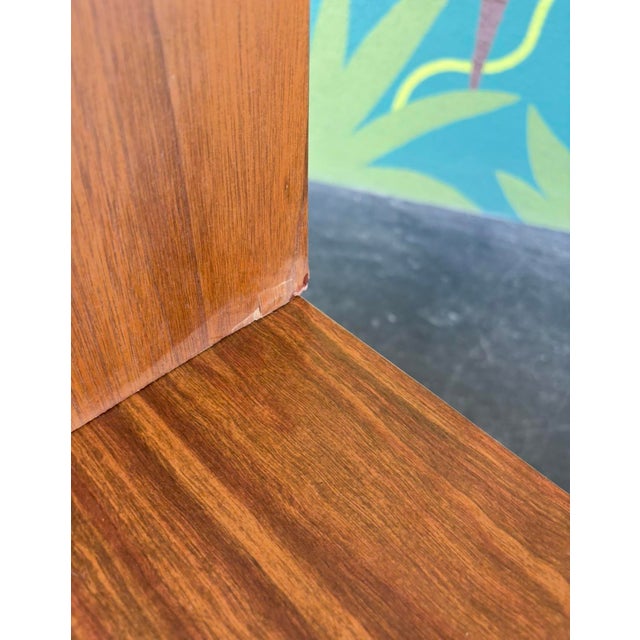 Brown Mid Century Wall Unit Attr to Foster McDavid For Sale - Image 8 of 16