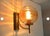 Mid-Century Modern Art Deco Style Sconces in Brass and Murano Glass, 1980s, Set of 2 For Sale - Image 4 of 12