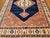 Navy Blue Vintage Turkish Azeri Rug, Hand-Knotted Wool, Geometric Design, Navy & Red, 8x11 For Sale - Image 8 of 15