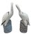 2000 - 2009 Pair of Vintage Italian Majolica Glazed Ceramic Stork / Heron Sculptures For Sale - Image 5 of 12