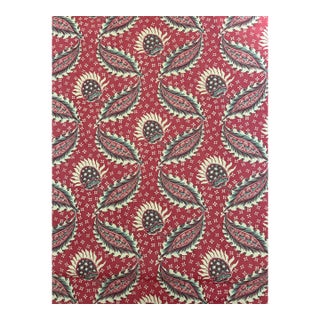 Jasper Fabric X Michael Smith Remy in Red 2 Yards Hemp For Sale