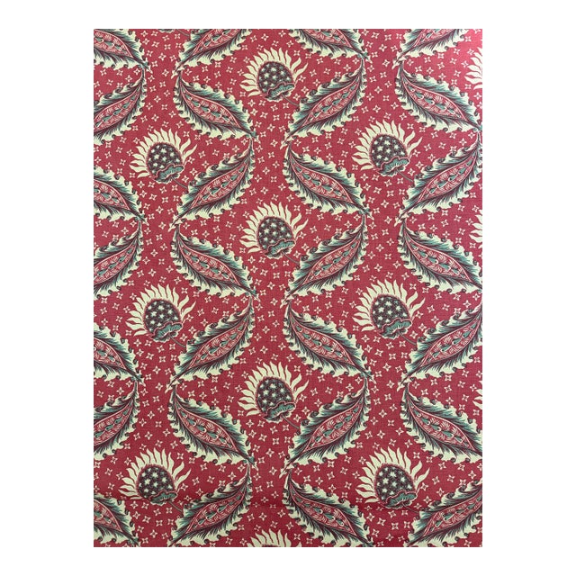 Jasper Fabric X Michael Smith Remy in Red 2 Yards Hemp For Sale