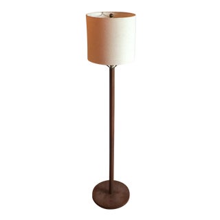 Vintage Mid-Century Wooden Minimalist Floor Lamp For Sale