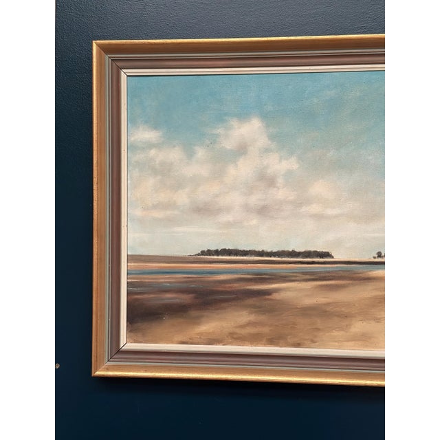 Mid-Century Modern Robin Franklin, Wells Next the Sea, 1960s, Oil on Canvas, Framed For Sale - Image 3 of 18