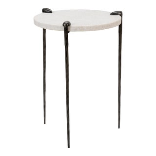 Tate Side Table in Steel For Sale