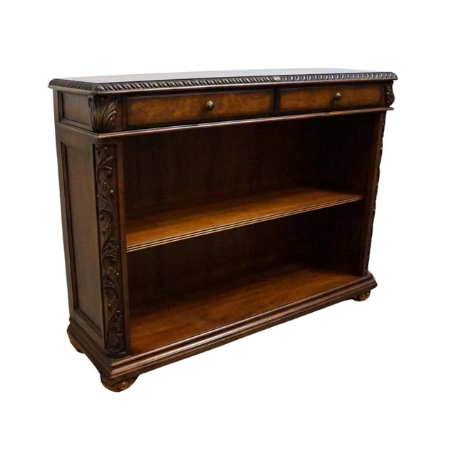 Hooker Hooker Furniture Seven Seas Collection Walnut Old World Mediterranean 56" Open Cabinet Console Table 500-50-311 For Sale - Image 4 of 13