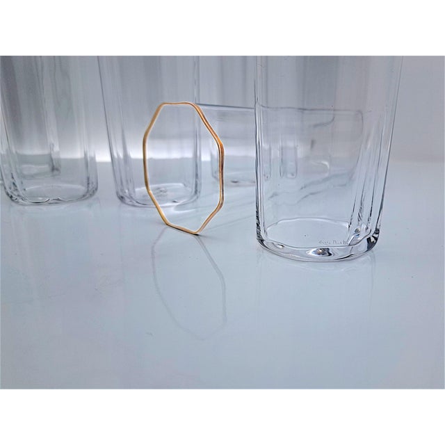 Mid-Century Modern Octagonal Glasses from Carlo Moretti, 1970s, Set of 6 For Sale - Image 3 of 10