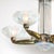 Art Deco Brass Petitot Chandelier W/ Glass Rods & Opalescent Glass Shades For Sale - Image 12 of 18