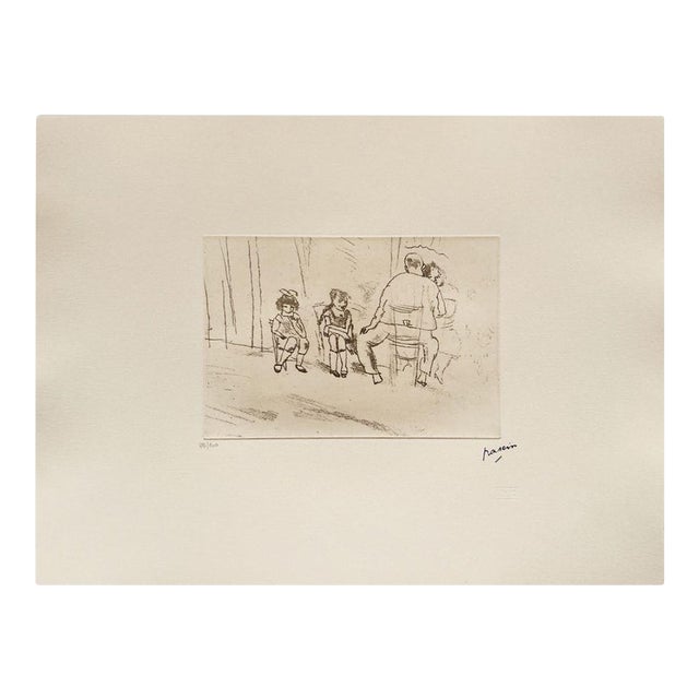 1980 Jules Pascin Parents Et Enfants Etching For Sale