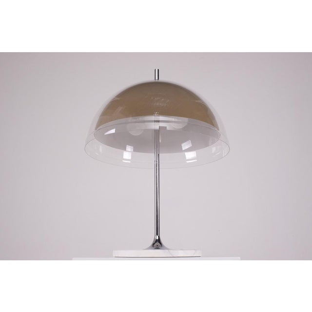 Mid-Century Modern Marble Mushroom Lamp by Frank Bentler, 1970s For Sale - Image 3 of 10