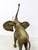 Large Vintage Brass Elephant Sculpture MCM Decor Animal Figurine With Patina For Sale - Image 4 of 9