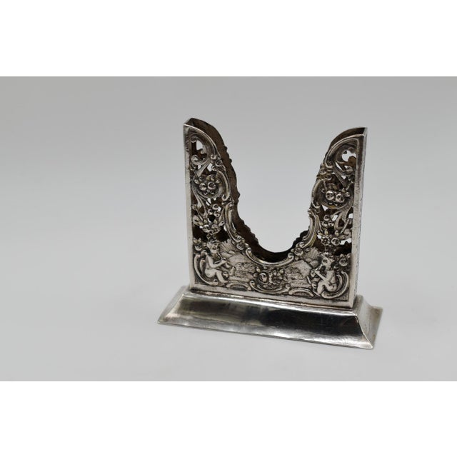 1920s 1920s Sterling Silver Venetian Art Deco Cigarette Holder For Sale - Image 5 of 12