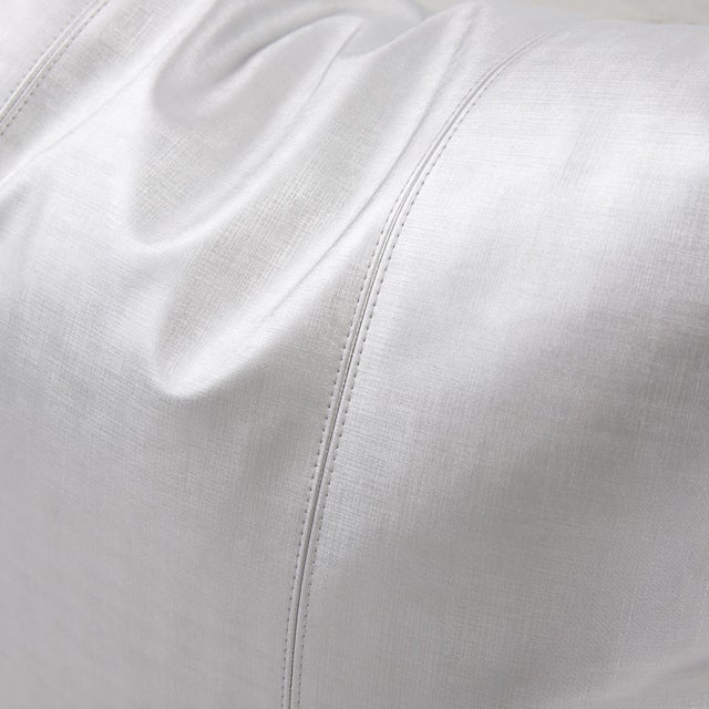 Boho Chic 20 x 20 Pillow Luxe Mercury For Sale - Image 3 of 8