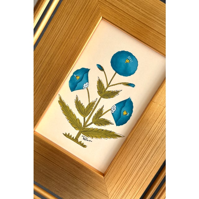 This beautiful blue floral motif painting draws inspiration from the iconic designs of Jaipur, India, seen gracing the...