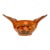 19th-Century Chinese Sumi-E Winged Ceremonial Elmwood Bowl For Sale
