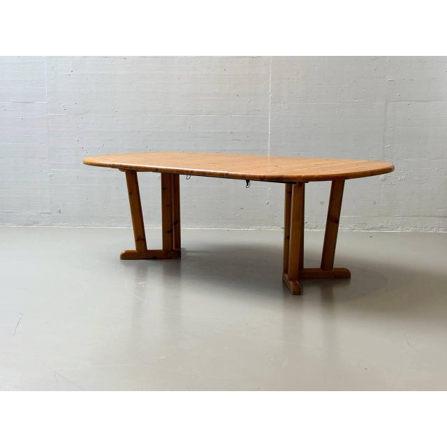 Country-Style Dining Table with Extension Leaves, 1970s For Sale - Image 6 of 16