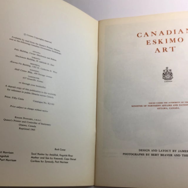 Published by the Department of Northern Affairs and National Resources, Ottowa, 1965. Softcover with stapled pictorial...