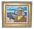 Mid Century Modern Fisherman W/ Pipe Oil Painting C.1950 For Sale