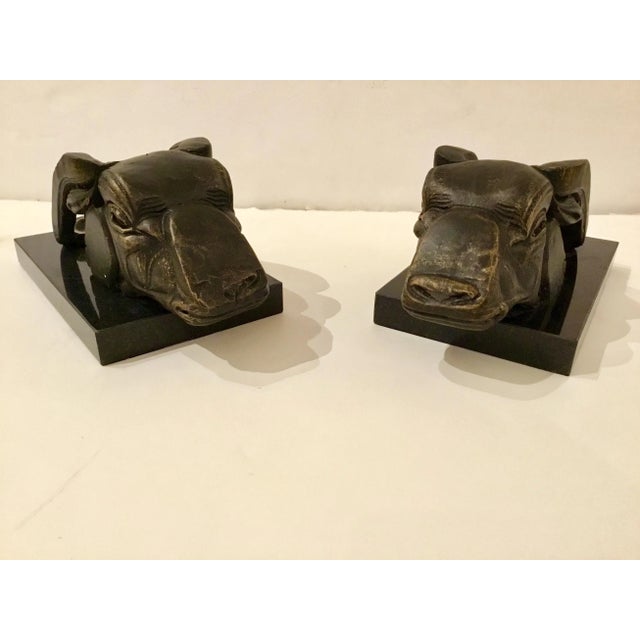 Global Views Modern Bronze Bull Sculptures - a Pair For Sale In Atlanta - Image 6 of 6
