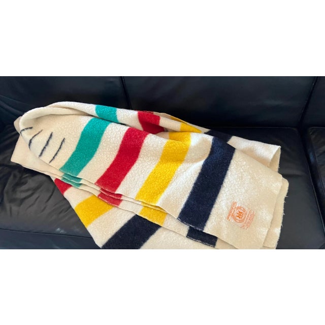 Vintage Four Point Hudson Bay Wool Blanket Throw Chairish