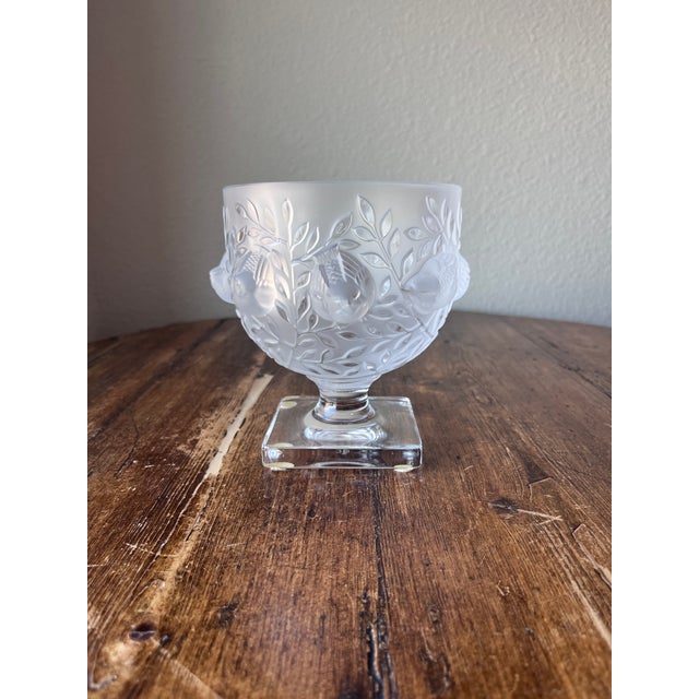 Lalique Elisabeth Vase Clear and Frosted Crystal Created in 1961, by Marc Lalique to pay tribute to two of the dearest...