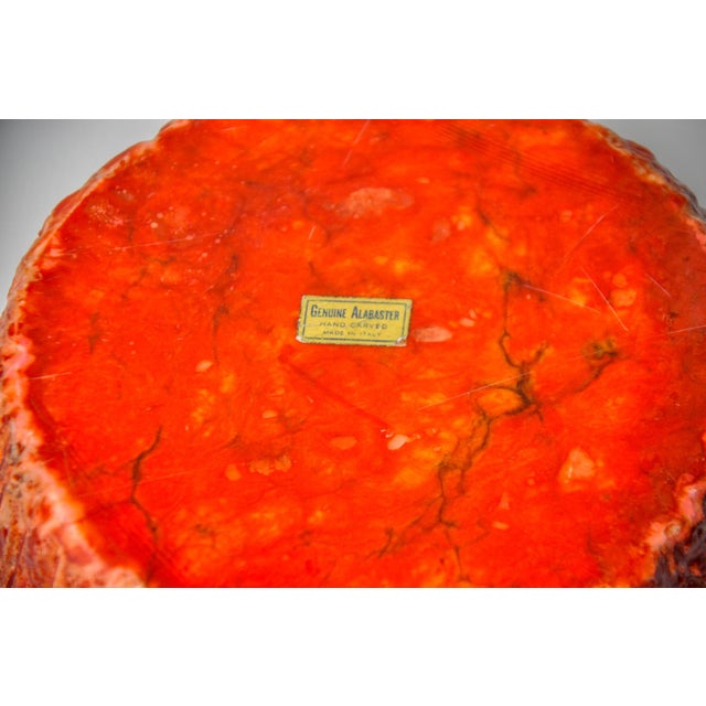 Red Red Alabaster Ashtray by Romano Bianchi, Italy, 1970s For Sale - Image 8 of 9