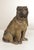 High Quality 19th Century Glazed Terra Cotta Pug, Attributed to Arthur Goldscheider