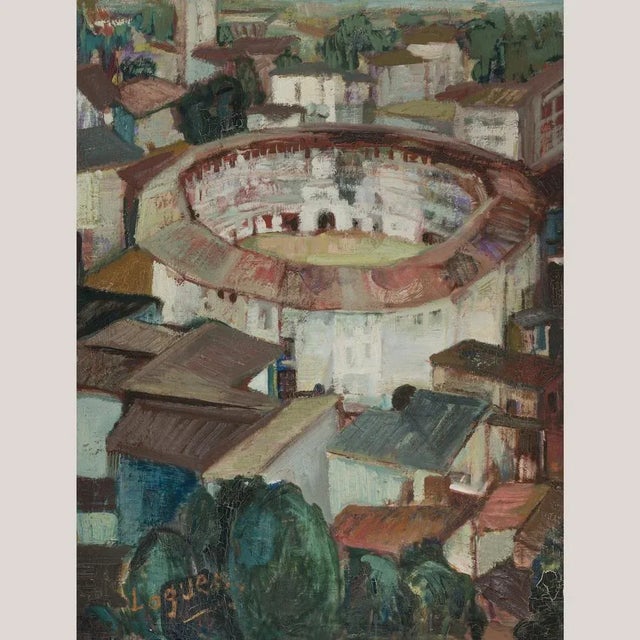 Historic Bullring, Oil on Canvas For Sale - Image 7 of 7