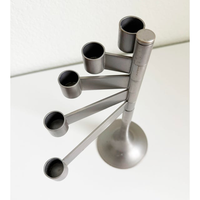 French 1970s Habitat French Modernist Candelabra, Attributed For Sale - Image 3 of 8