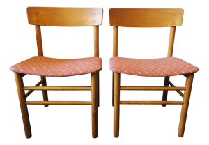 Vintage J39 Shaker Chairs in Elm by Børge Mogensen for Farstrup Møbler, 1950s, Set of 2