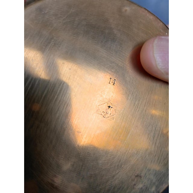 Art Nouveau samovar 1900s in copper and brass. It's signed by the german goldsmith "WMF". It has the ostrich stamp used...