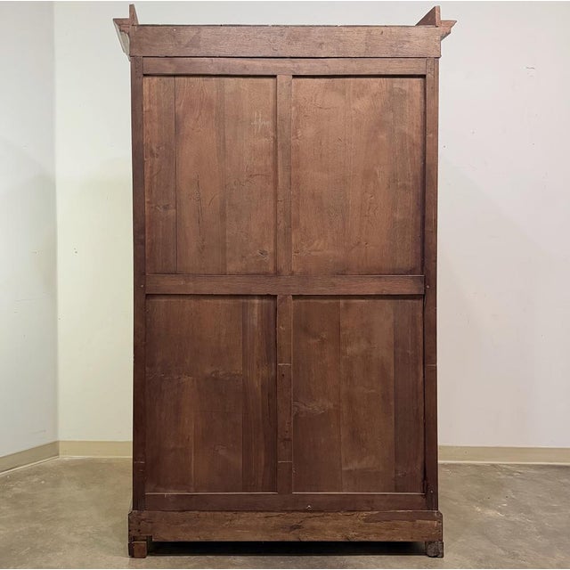 19th Century French Louis Philippe Mahogany Bookcase With Glazed Doors For Sale - Image 16 of 16