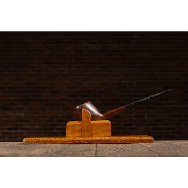 Mid 20th Century Figural Pipe Presentation Stand For Sale In Chicago - Image 6 of 8