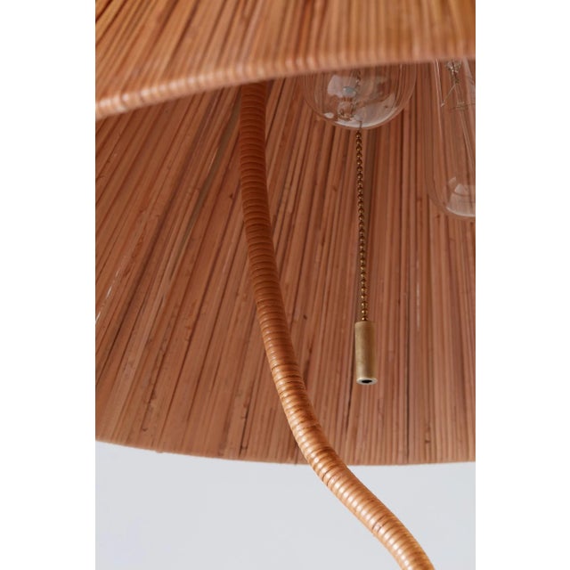 Contemporary French Delphine Rattan Floor Lamp For Sale - Image 3 of 8