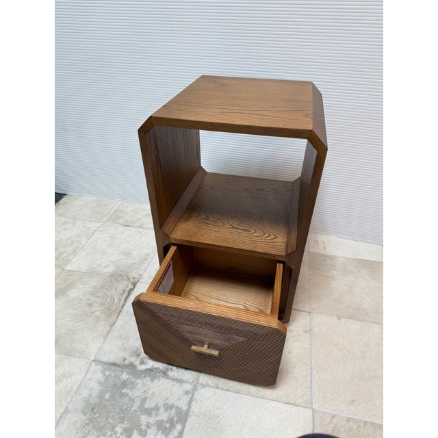 Brown Four Hands Caspian End Table, Natural Ash Wood For Sale - Image 8 of 12