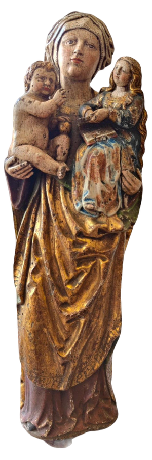 Gothic Virgin, 1450, Wood Sculpture
