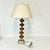 1980s Vintage Boho Chic Hollywood Regency Murano Style Tortoise Glass Stacking Bulbs Table Lamp For Sale - Image 9 of 13