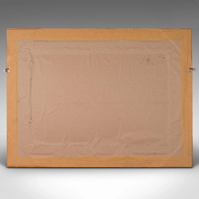 Gold 1970s Large Vintage Giltwood Decorative Mirror For Sale - Image 8 of 10