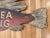Early 20th Century Handmade Deep Sea Fishing Wood Sign For Sale - Image 5 of 11