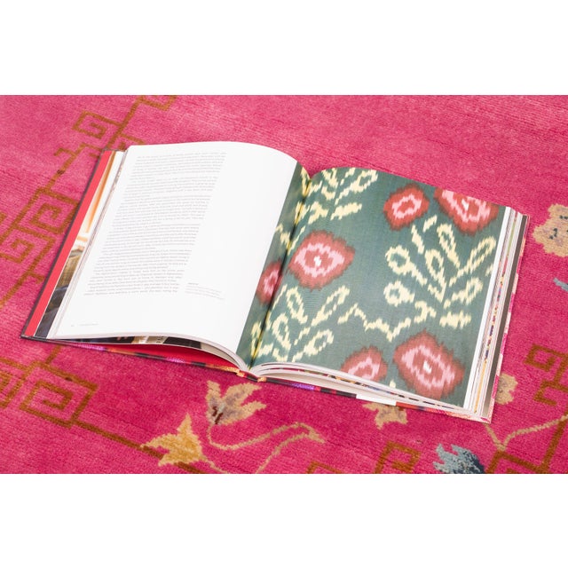 Pink Contemporary Chinese Deco Style Runner in Pink Floral Design Rug & Kilim, India For Sale - Image 8 of 9