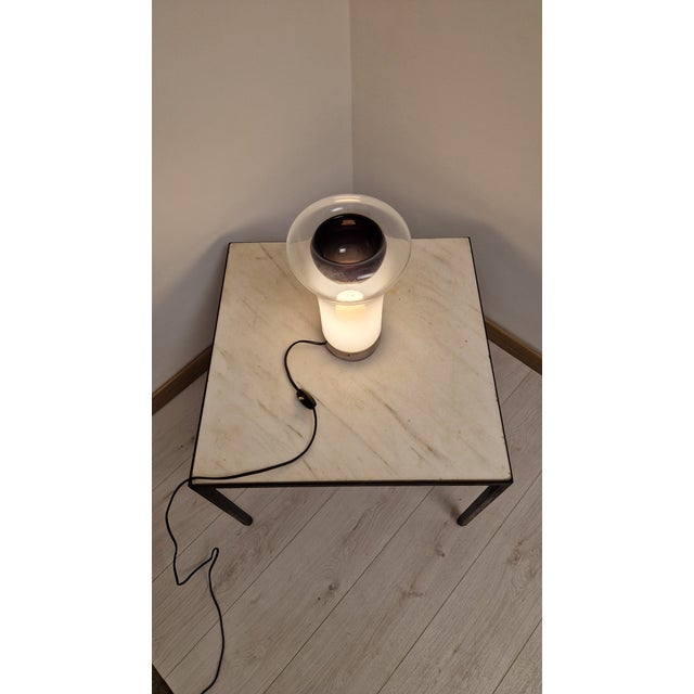 Saffo Table Lamp in Metal and Glass by Angelo Mangiarotti for Artemide, 1960s For Sale - Image 17 of 18